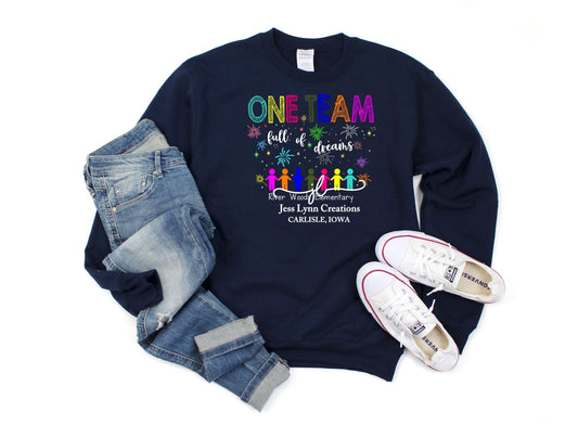 2022 River Woods Elementary One Team Crewneck Sweatshirt