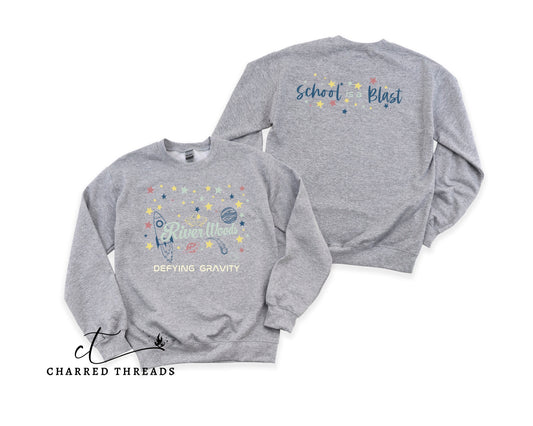 2020 River Woods Elementary School is a Blast Crewneck Sweatshirt