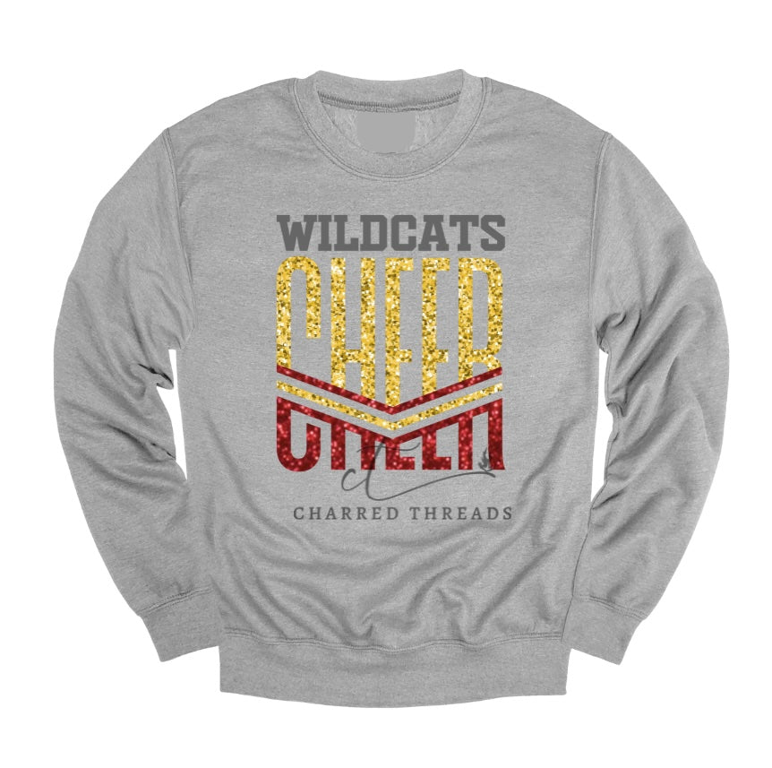 Wildcats Glitter Force Collection | Tee, Crewneck, Hoodie, Shorts, or Joggers | Infant–Adult Sizes