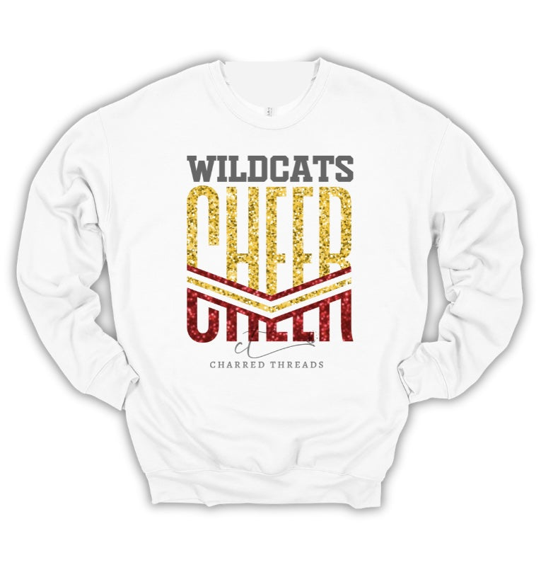 Wildcats Glitter Force Collection | Tee, Crewneck, Hoodie, Shorts, or Joggers | Infant–Adult Sizes