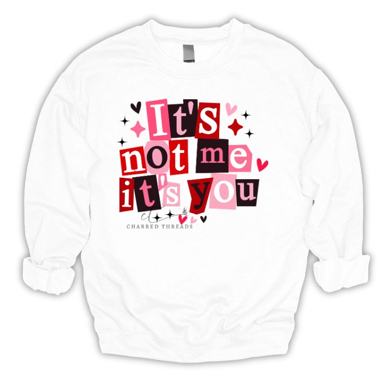 It’s Not Me, It’s You – Valentine Graphic Tee & Crewneck Sweatshirt