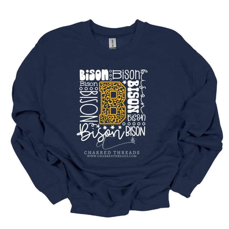 2024 Morris Elementary Bison Typography Apparel Collection