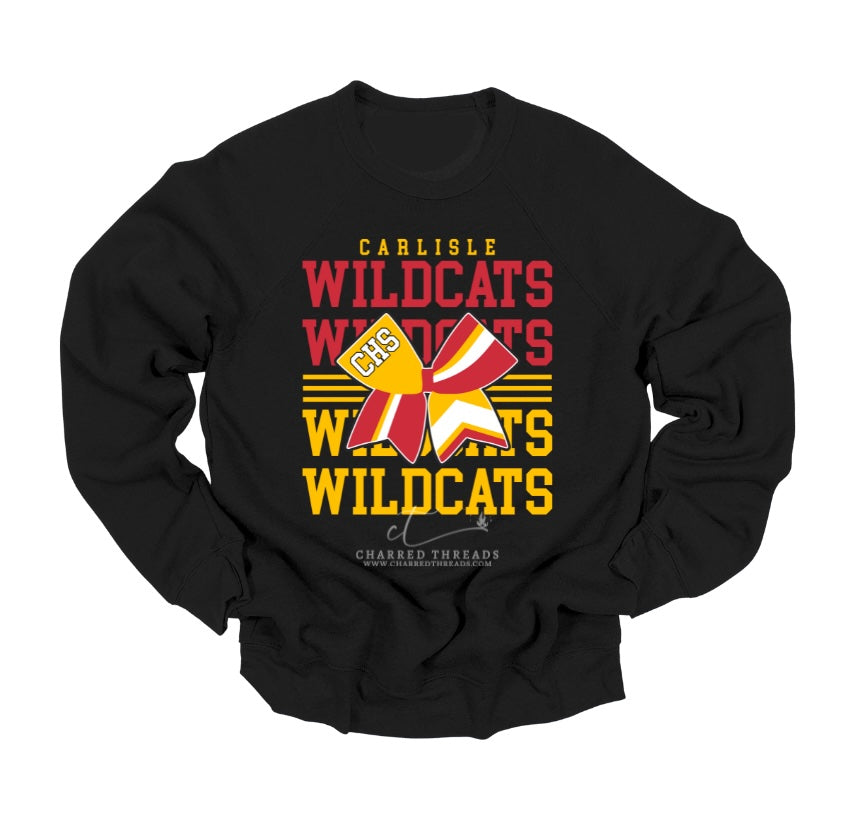 Wildcats Victory Bow Collection | Tee, Crewneck, Hoodie, Shorts, or Joggers | Infant–Adult Sizes