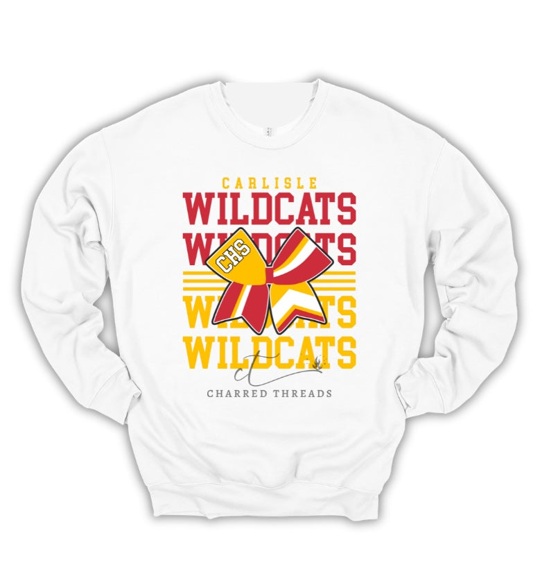Wildcats Victory Bow Collection | Tee, Crewneck, Hoodie, Shorts, or Joggers | Infant–Adult Sizes