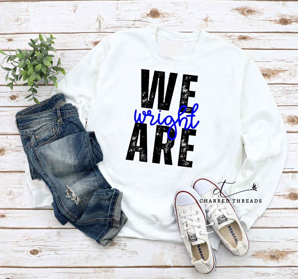 2024 Wright Elementary We Are Wright Crewneck Sweatshirt