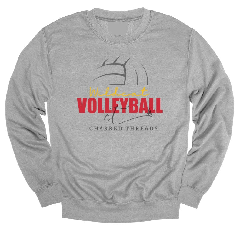 Wildcat Volleyball Arch Script Collection | Tee, Long Sleeve, Crewneck & Hoodie