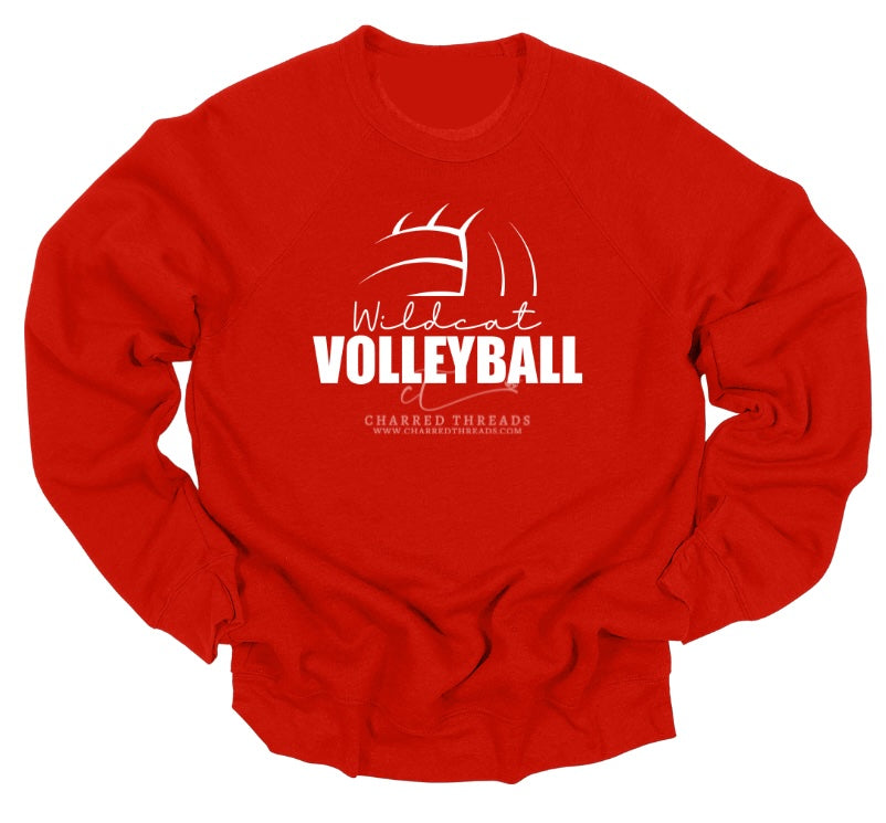 Wildcat Volleyball Arch Script Collection | Tee, Long Sleeve, Crewneck & Hoodie