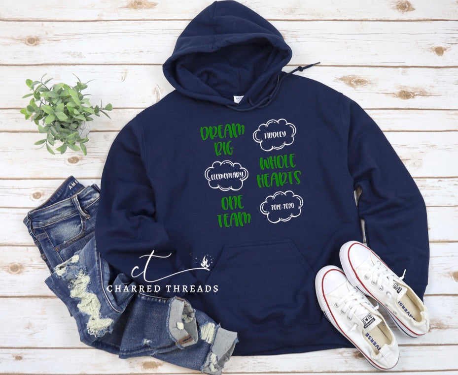 2019 Findley Elementary Dream Big Hooded Sweatshirt