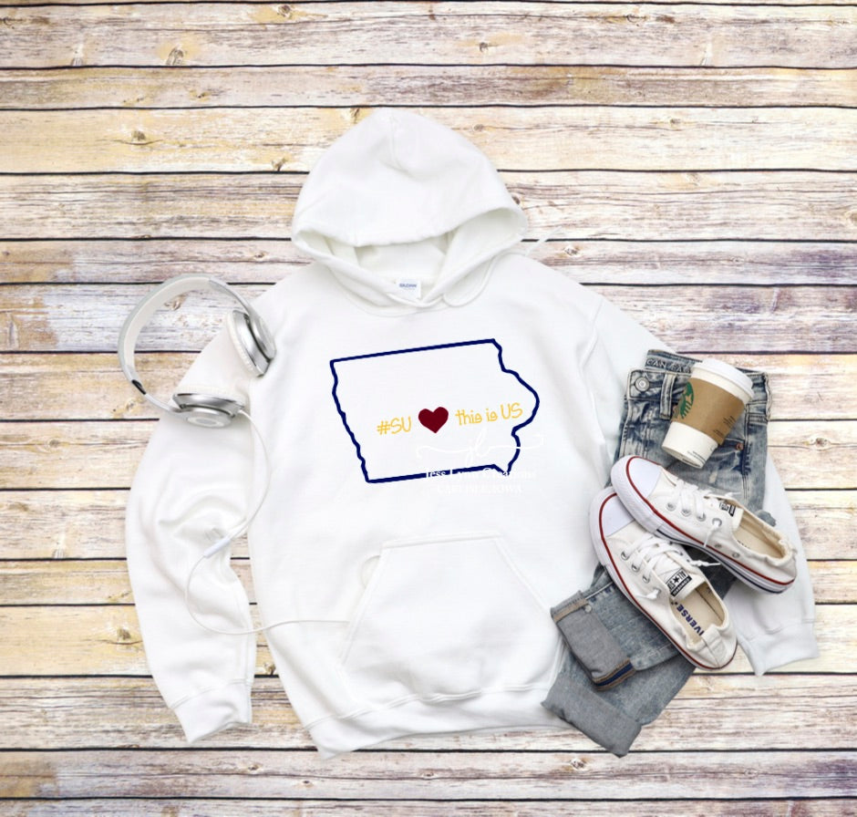 2019 South Union Elementary #SU this is US Hooded Sweatshirt
