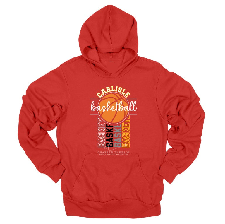 Vertical Bounce Carlisle Basketball Tee, Crewneck, or Hoodie | Infant–Adult Sizes | Black, Red, White, or Charcoal