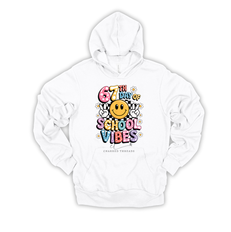 67th Day of School Vibes – Retro Smiley Apparel Collection