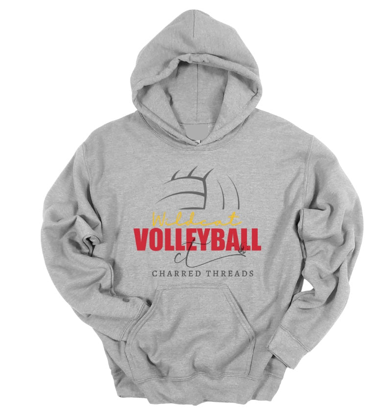 Wildcat Volleyball Arch Script Collection | Tee, Long Sleeve, Crewneck & Hoodie