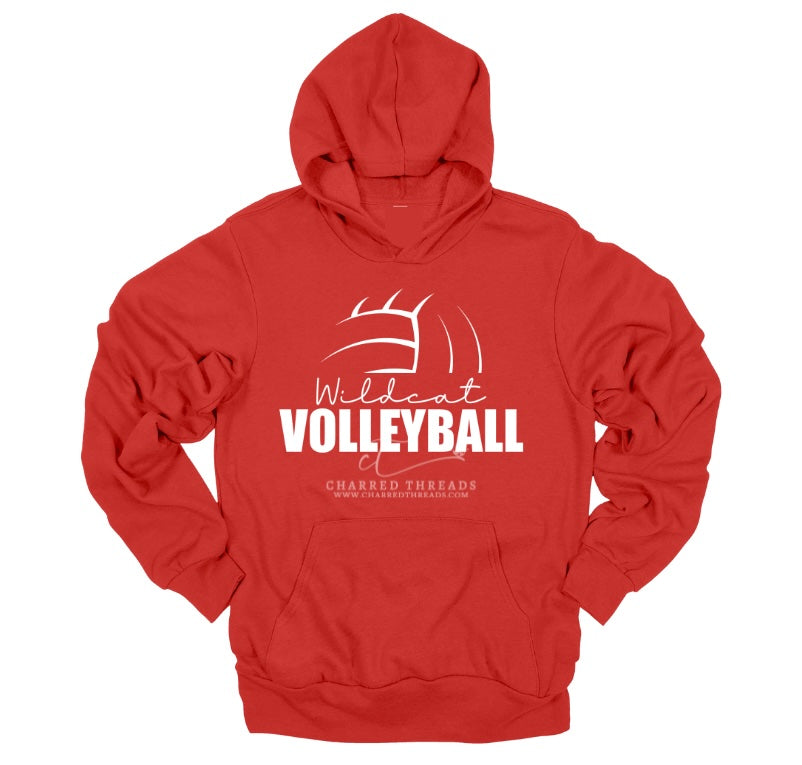 Wildcat Volleyball Arch Script Collection | Tee, Long Sleeve, Crewneck & Hoodie