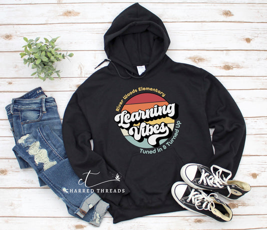 2023 River Woods Elementary Learning Vibes Hooded Sweatshirt
