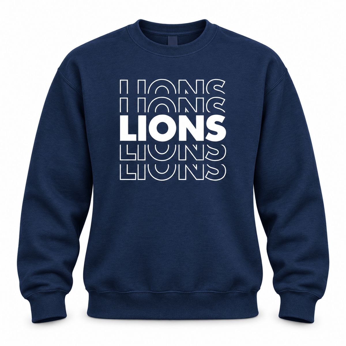 2022 King Elementary Stacked Lions Crewneck Sweatshirt