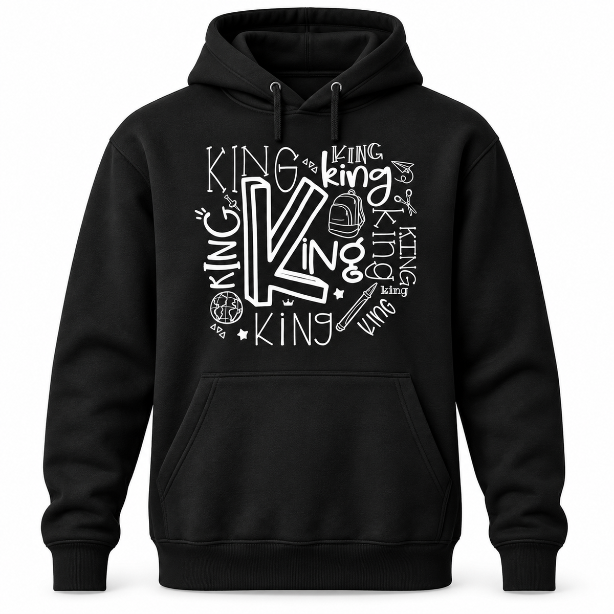 2022 King Elementary Typography Hooded Sweatshirt