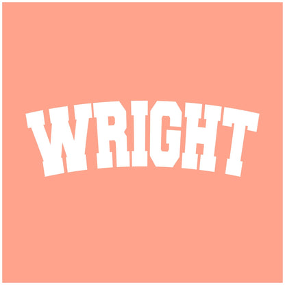 2025 Wright Elementary Varsity Arched Letter Collection | Tee, Long Sleeve, Crewneck & Hoodie