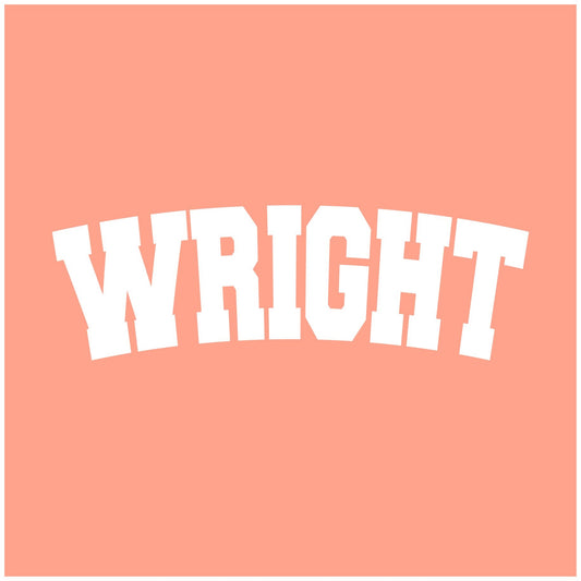 2025 Wright Elementary Varsity Arched Letter Collection | Tee, Long Sleeve, Crewneck & Hoodie