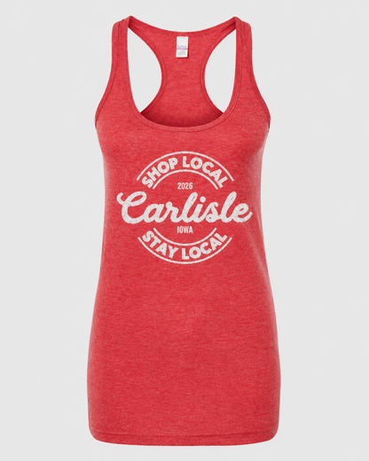 Carlisle Shop Local Stay Local Racerback 2026 Tank Top