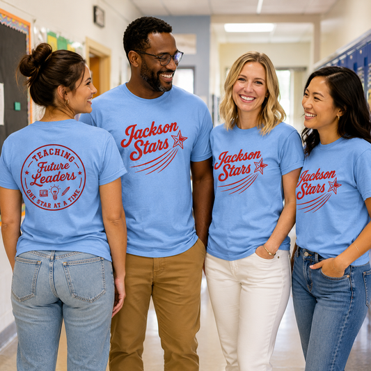 2026 Jackson Stars Teaching Future Leaders Staff Tee
