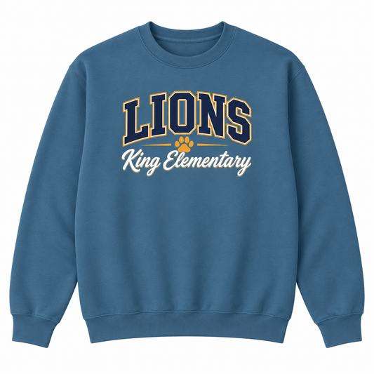 2026 King Elementary Lions Crewneck Sweatshirt