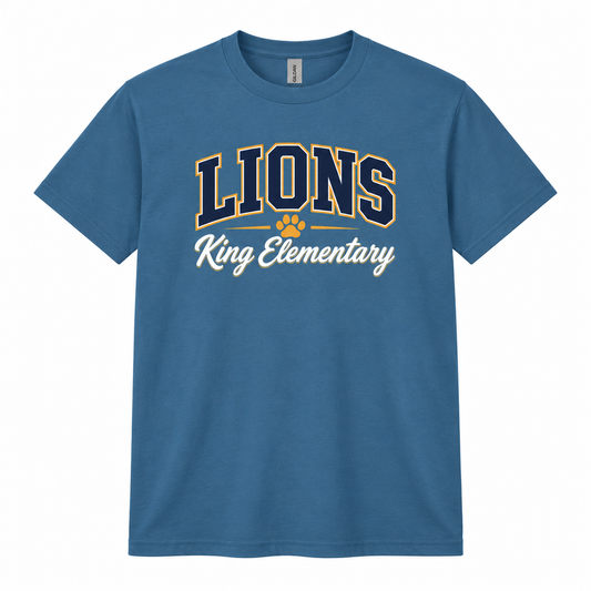2026 King Elementary Lions Short Sleeve T-Shirt