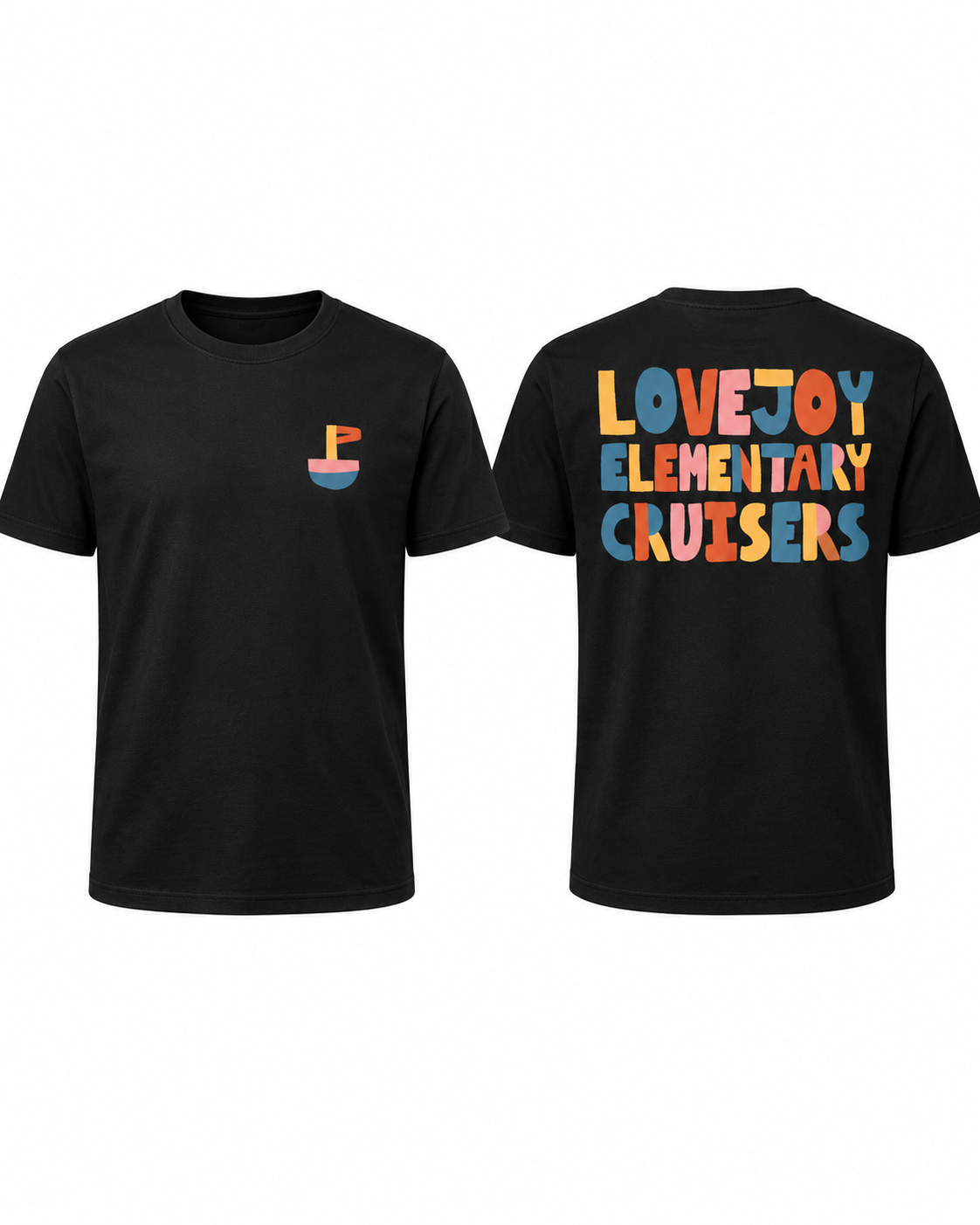 2026 Lovejoy Elementary Retro Colorblock Short Sleeve T-Shirt
