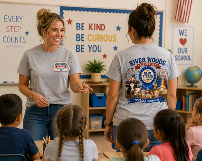 2026 River Woods Elementary Blue Ribbon T-Shirt