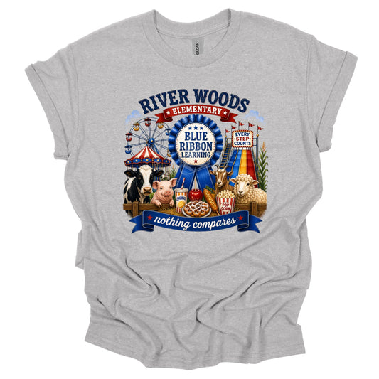 2026 River Woods Elementary Blue Ribbon T-Shirt
