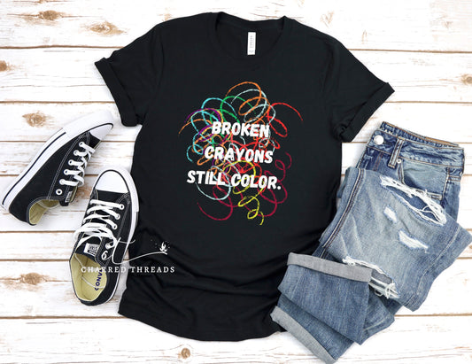 Broken Crayons Still Color Short Sleeve Shirt