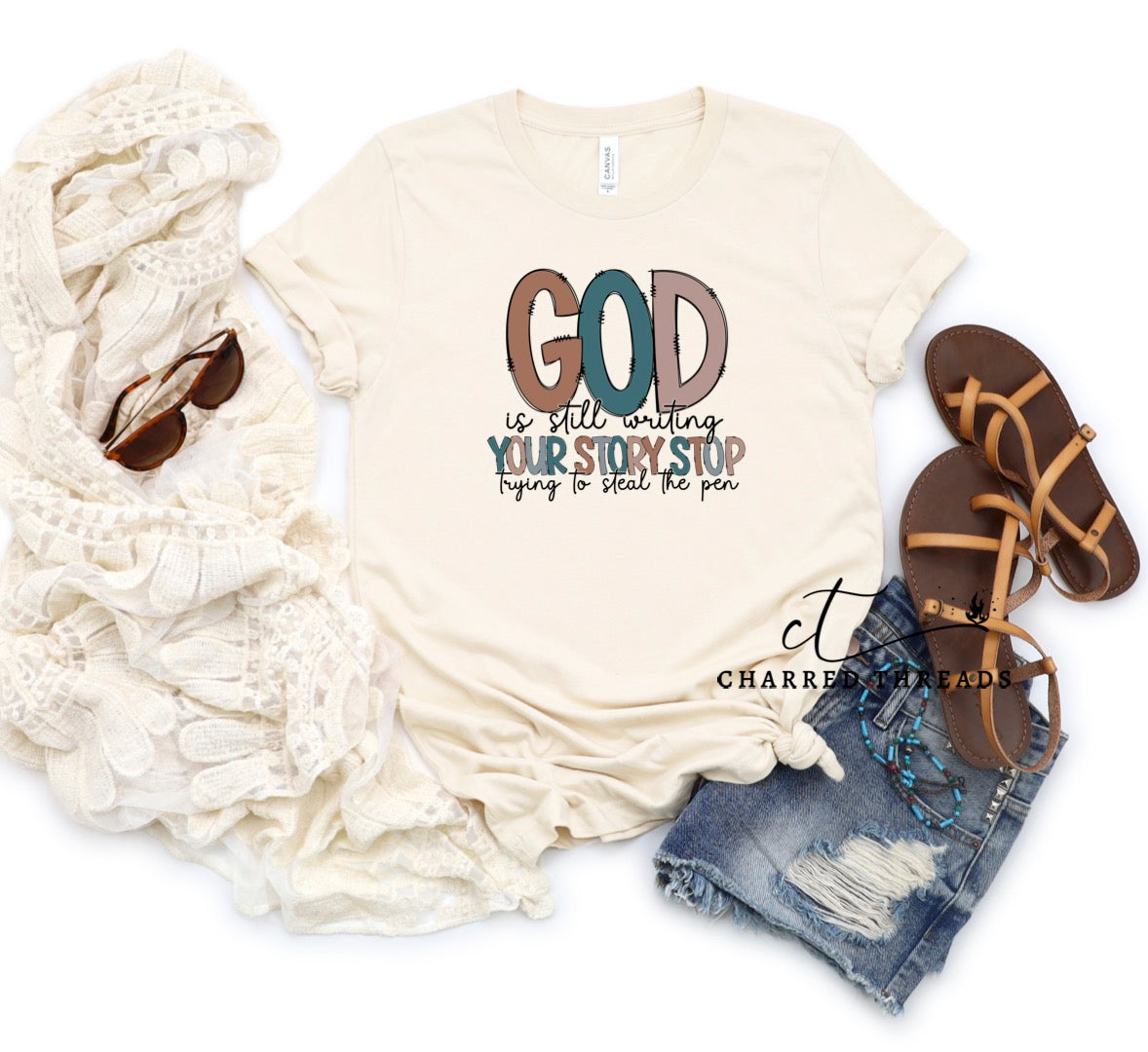 God is Still Writing Your Story Short Sleeve Shirt