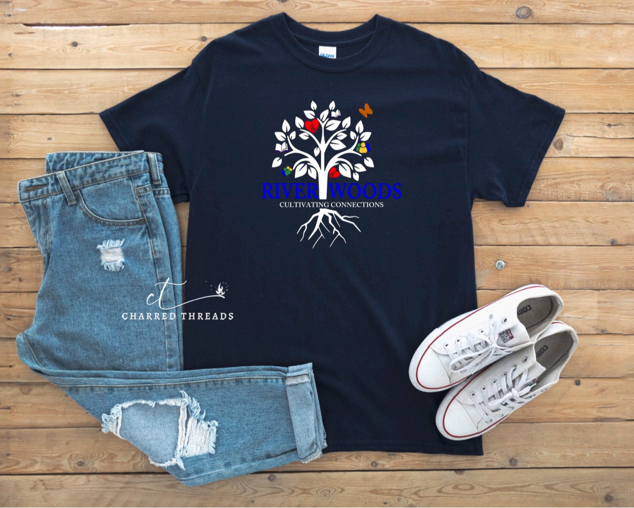 2019 River Woods Elementary Cultivating Connections Short Sleeve Shirt