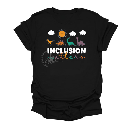Dinosaur Inclusion Matters Short Sleeve Shirt