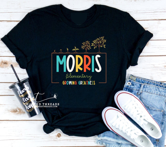 2024 Morris Elementary Growing Greatness Short Sleeve Graphic T-Shirt
