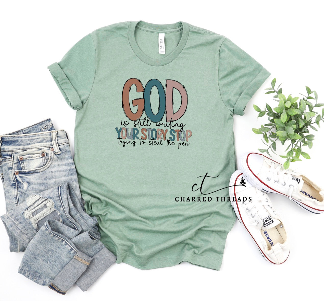 God is Still Writing Your Story Short Sleeve Shirt