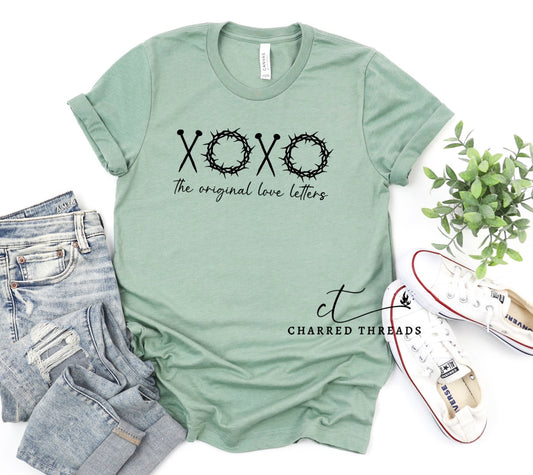 XoXo The Original Love Letters Christian Short Sleeve Shirt