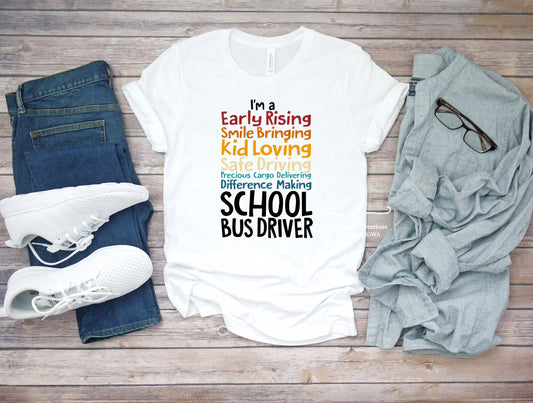 I’m a school bus driver Short Sleeve Shirt