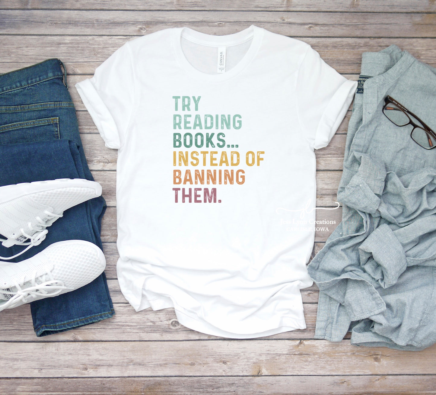 Try Reading Books...Instead of Banning Them Short Sleeve Shirt
