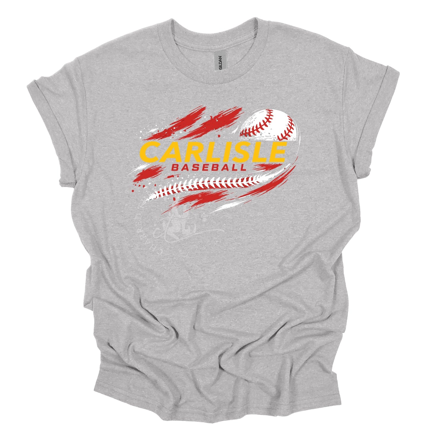 Carlisle Baseball Paint Stroke Shirt | Carlisle Baseball Tee | Game Day Shirt