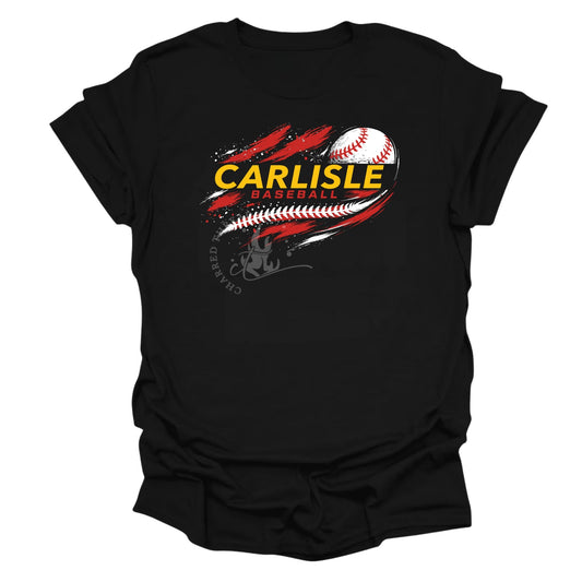Carlisle Baseball Paint Stroke Shirt | Carlisle Baseball Tee | Game Day Shirt