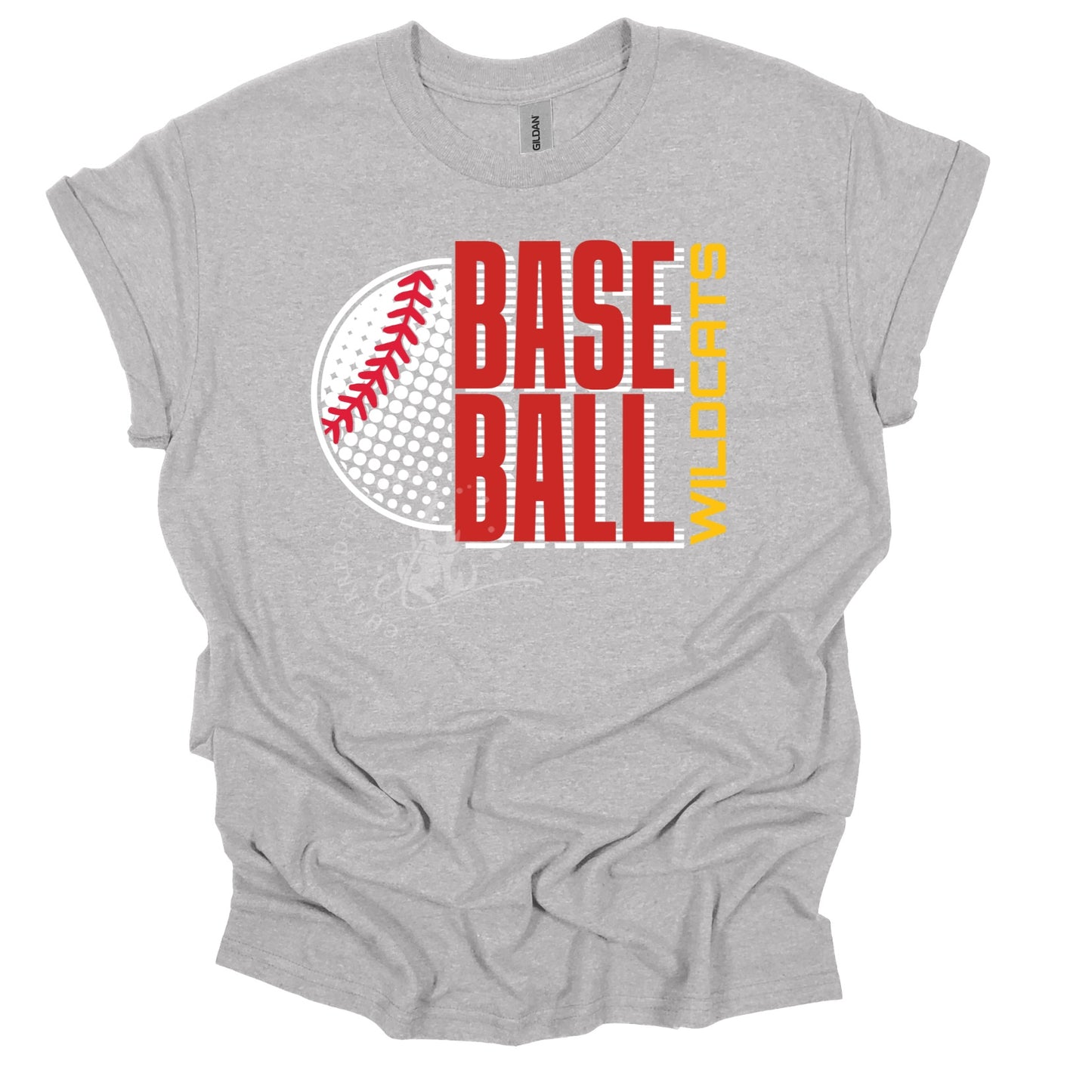 Carlisle Halftone Baseball Circle Shirt | Carlisle Baseball Tee | Game Day Shirt