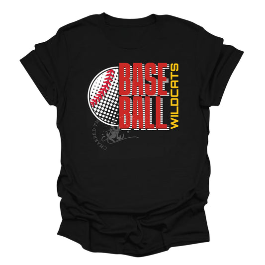 Carlisle Halftone Baseball Circle Shirt | Carlisle Baseball Tee | Game Day Shirt