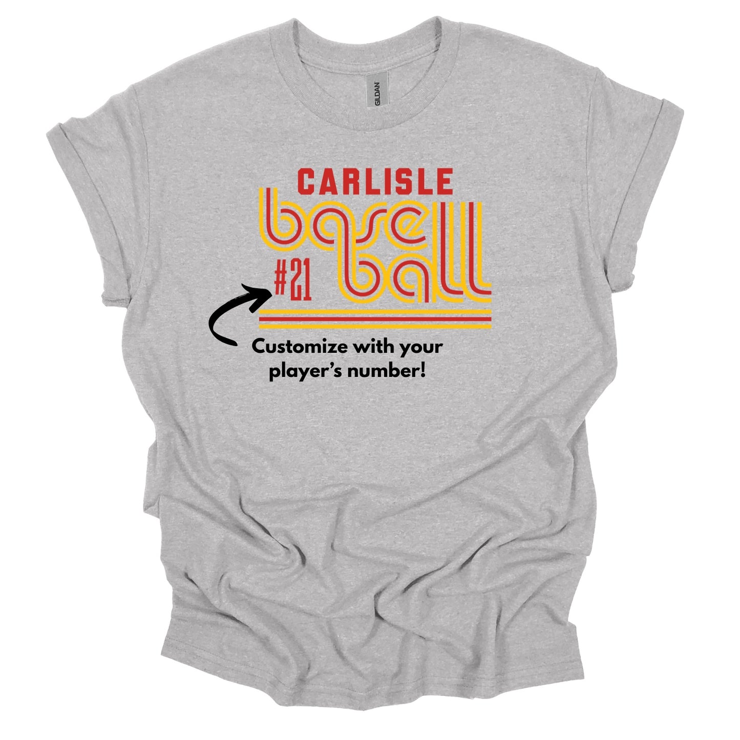 Carlisle Retro Baseball Shirt | Carlisle Baseball Tee | Game Day Shirt