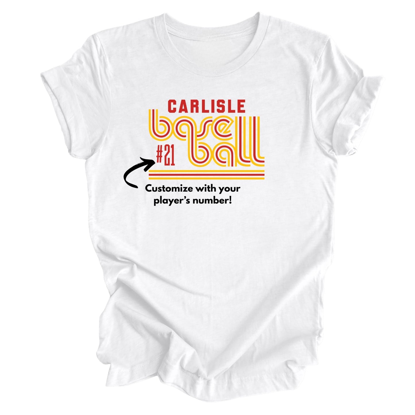 Carlisle Retro Baseball Shirt | Carlisle Baseball Tee | Game Day Shirt