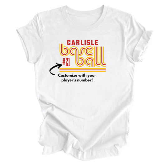 Carlisle Retro Baseball Shirt | Carlisle Baseball Tee | Game Day Shirt