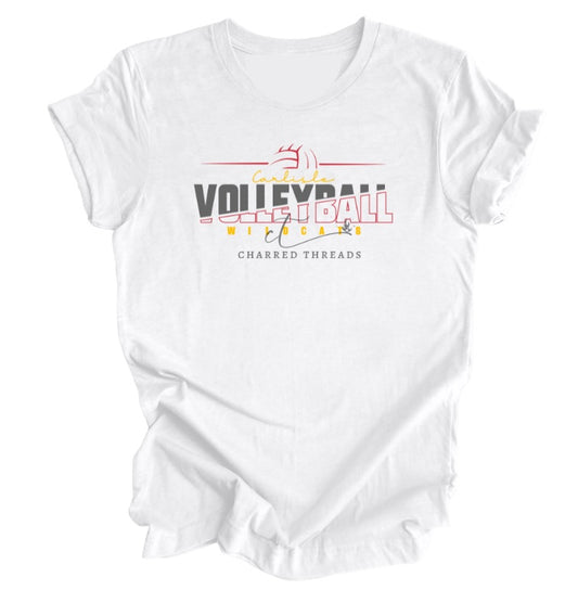 Carlisle Wildcats Split Letter Volleyball Collection | Tee, Long Sleeve, Crewneck & Hoodie