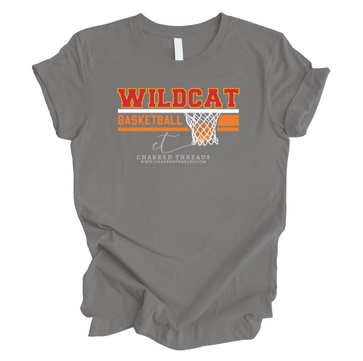 Wildcat Net Carlisle Basketball Tee, Crewneck, or Hoodie | Infant–Adult Sizes | Black, Red, White, or Charcoal