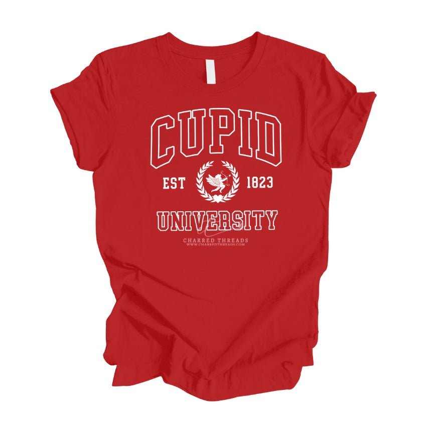 Cupid University Graphic Tee & Crewneck Sweatshirt
