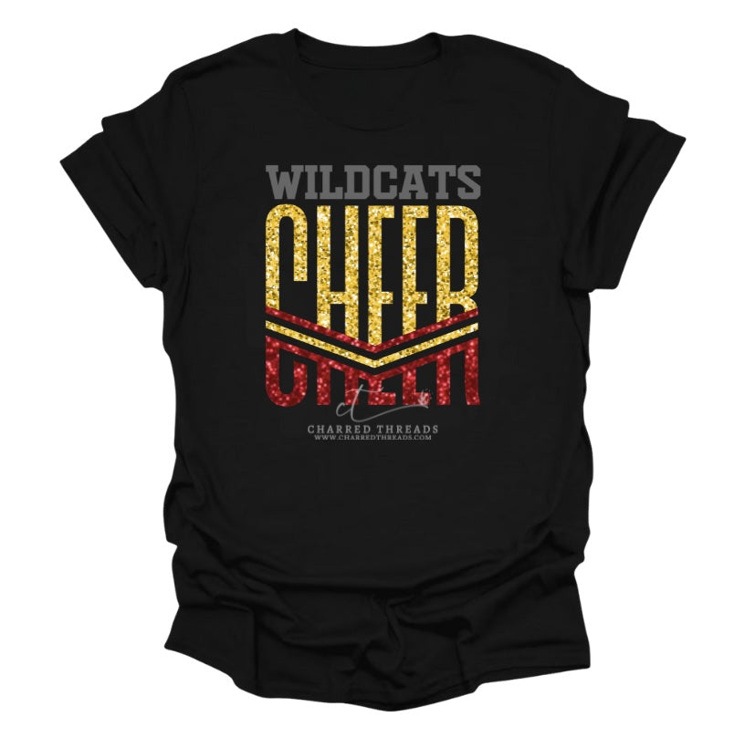 Wildcats Glitter Force Collection | Tee, Crewneck, Hoodie, Shorts, or Joggers | Infant–Adult Sizes