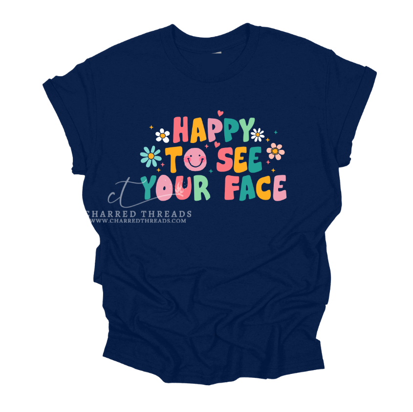 Happy to See Your Face – Retro Smile & Daisy Apparel Collection
